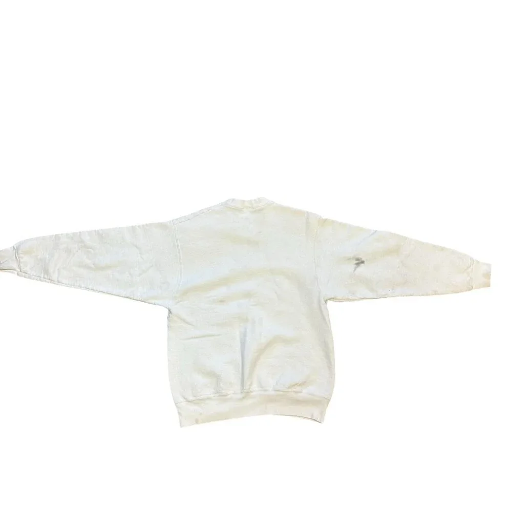 Vintage 1995 Looney Tunes Sweatshirt Mens Medium White Warner Bugs Bunny Cartoon